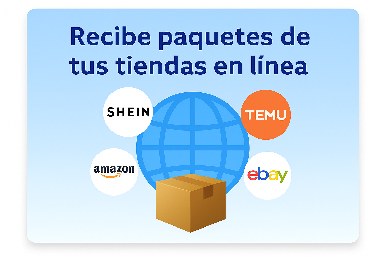 Tiendas Shein, Temu, Amazon, eBay